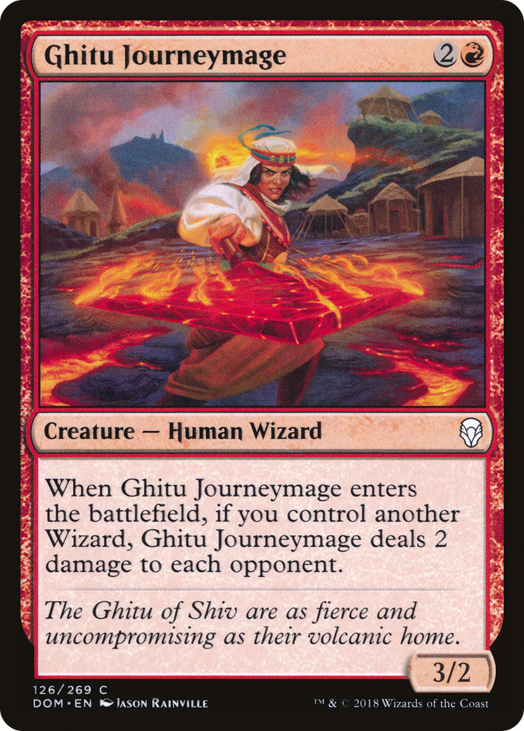 Ghitu Journeymage [Dominaria] Foil