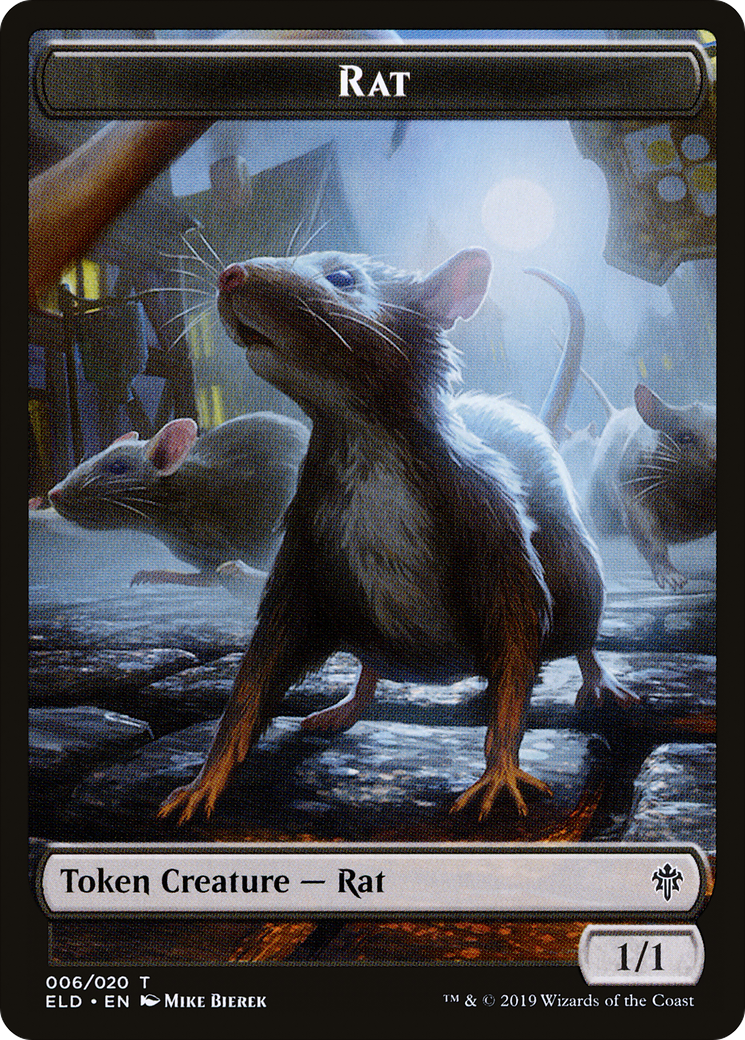 Rat (TELD-006) - Throne of Eldraine Tokens Foil