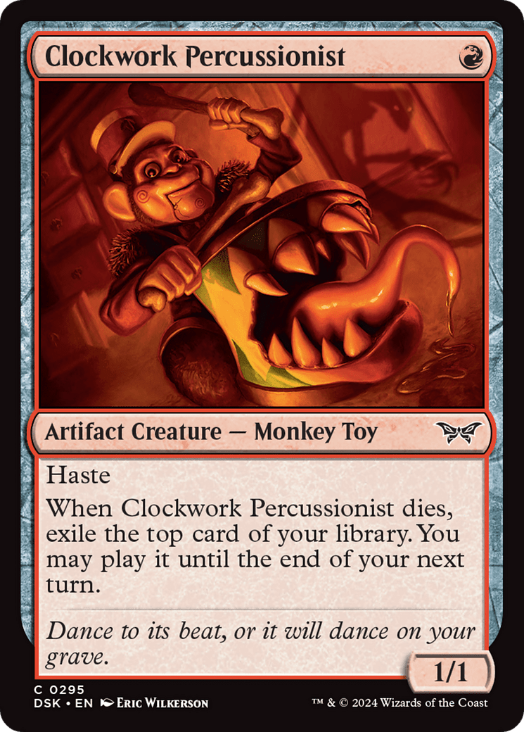 Clockwork Percussionist (0295) [Duskmourn: House of Horror] Foil