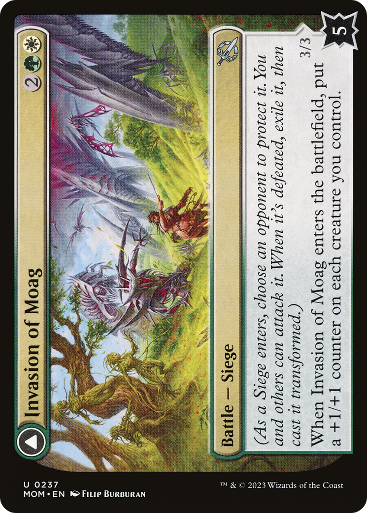 Invasion of Moag // Bloomweaver Dryads [March of the Machine] Foil