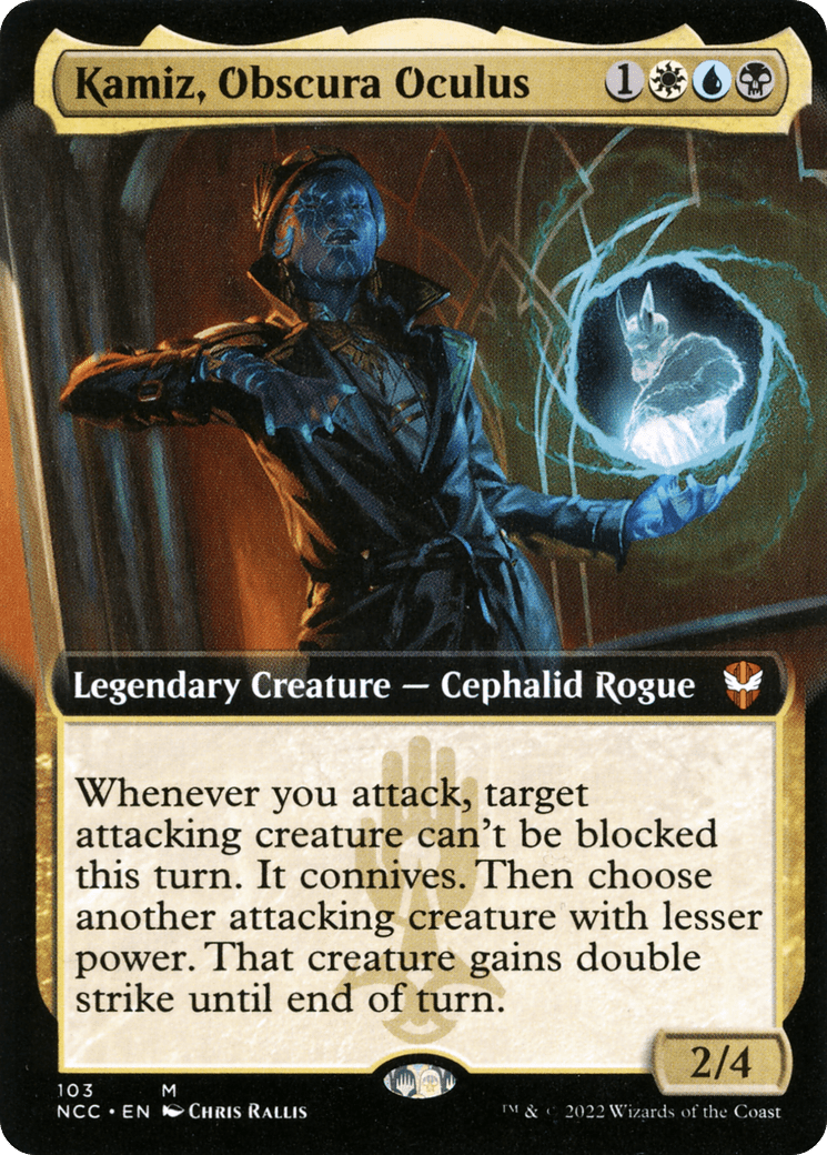 Kamiz, Obscura Oculus (Extended Art) [Streets of New Capenna Commander] Foil