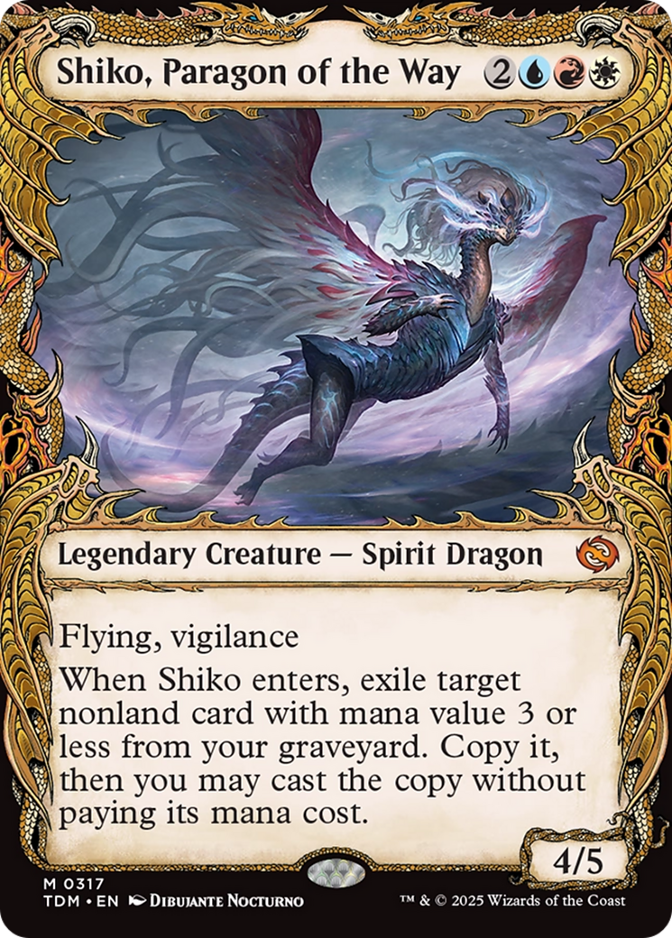 Shiko, Paragon of the Way (Showcase) (317) [Tarkir: Dragonstorm]  Foil