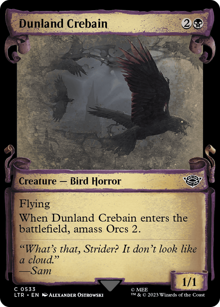 Dunland Crebain [The Lord of the Rings: Tales of Middle-Earth Showcase Scrolls] Foil