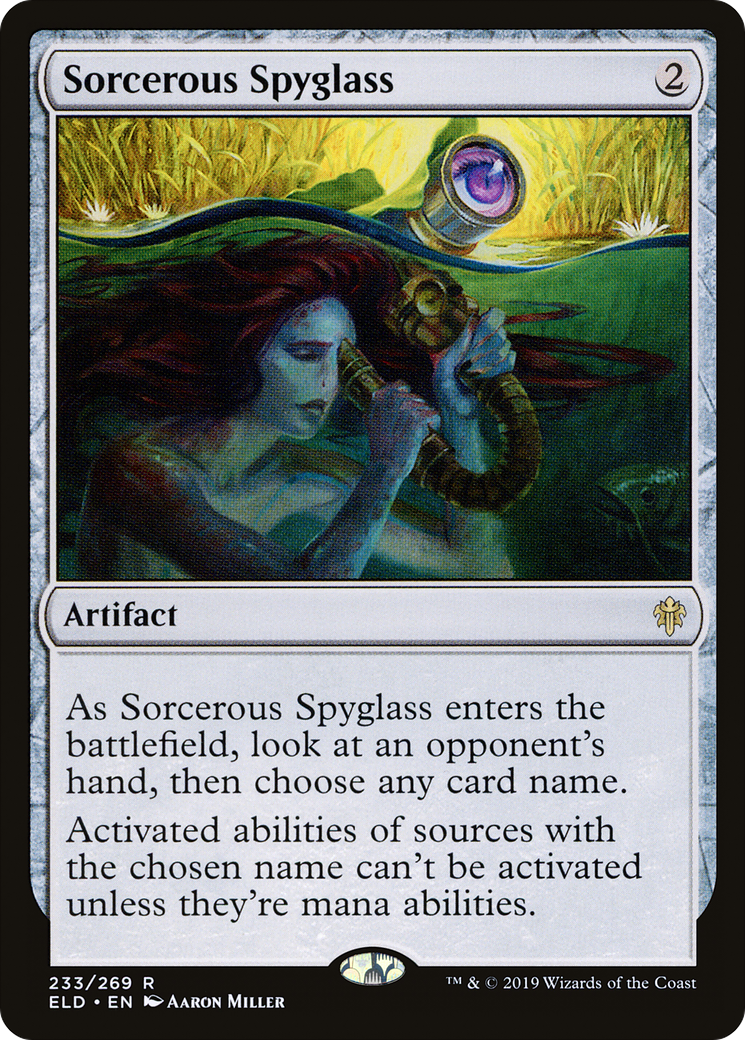 Sorcerous Spyglass [Throne of Eldraine] Foil