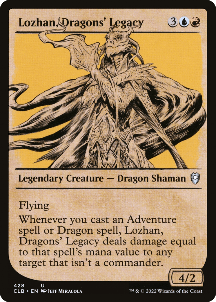 Lozhan, Dragons' Legacy (Showcase) [Commander Legends: Battle for Baldur's Gate] Foil