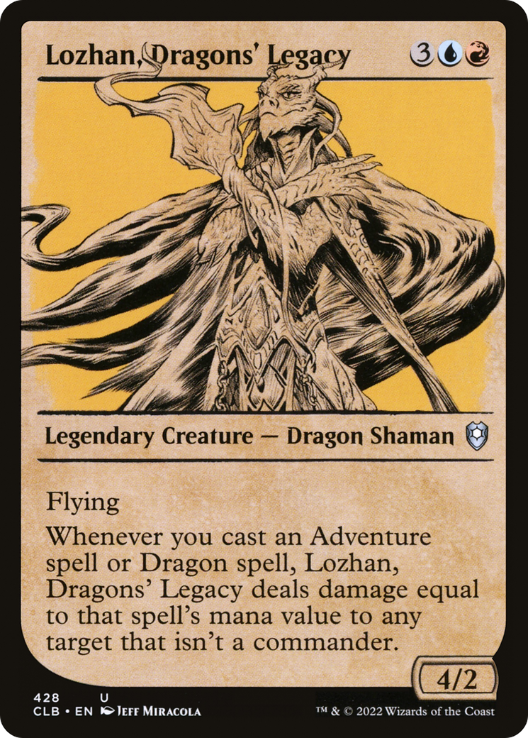 Lozhan, Dragons' Legacy (Showcase) [Commander Legends: Battle for Baldur's Gate] Foil