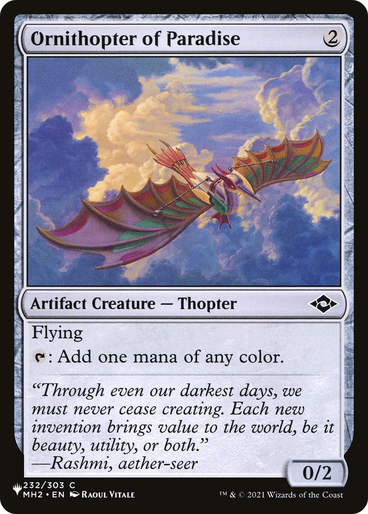 Ornithopter of Paradise |  (MH2-232) [The List]