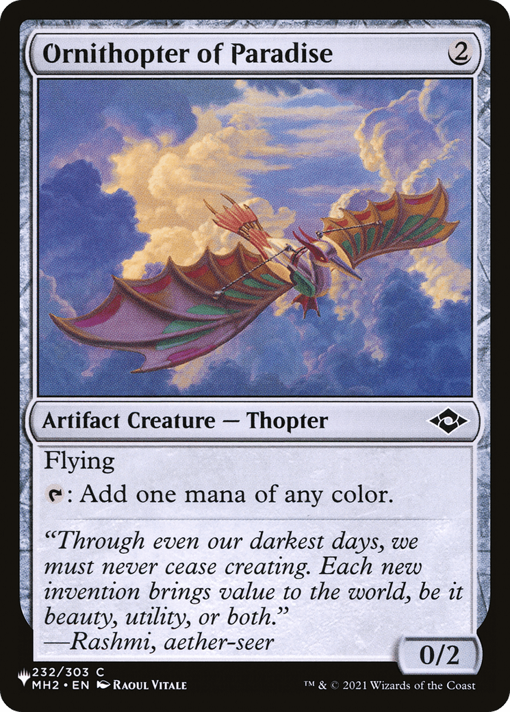 Ornithopter of Paradise |  (MH2-232) [The List]
