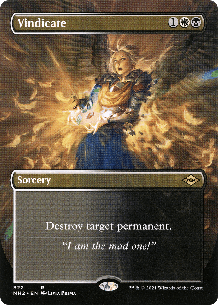 Vindicate (Borderless Alternate Art) [Modern Horizons 2] Foil
