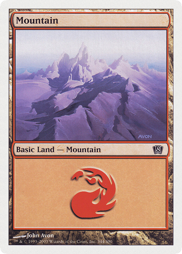 Mountain (344) [Eighth Edition] Foil