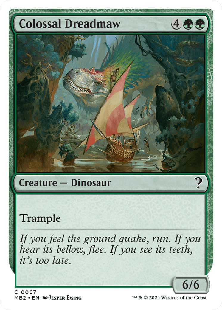 Colossal Dreadmaw (White Border) [Mystery Booster 2]
