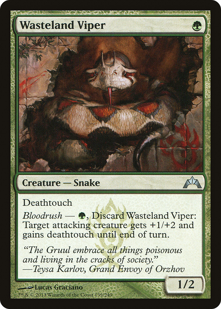 Wasteland Viper [Gatecrash] Foil