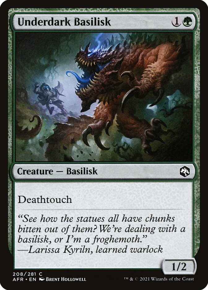 Underdark Basilisk 208 (Adventures in the Forgotten Realms)  - Foil