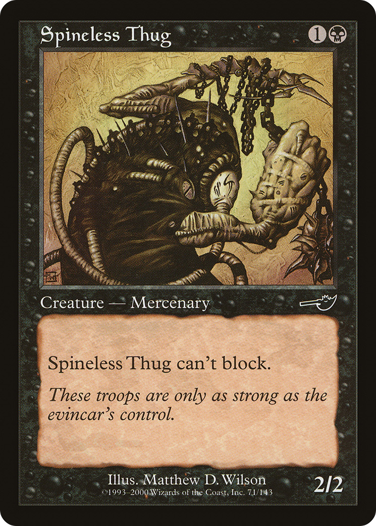 Spineless Thug [Nemesis] Foil