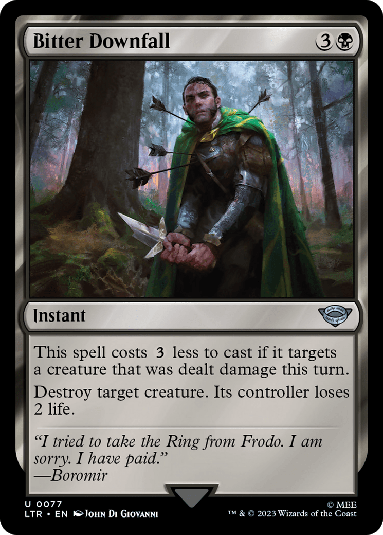 Bitter Downfall [The Lord of the Rings: Tales of Middle-Earth] Foil