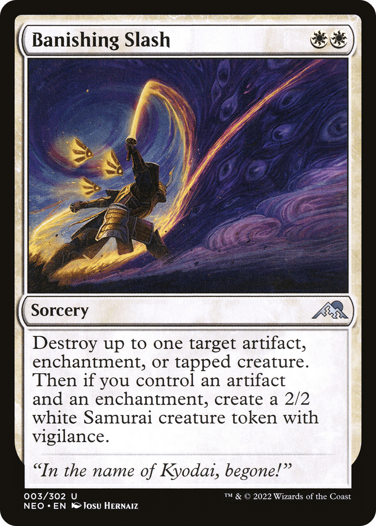 Banishing Slash [Kamigawa: Neon Dynasty] Foil
