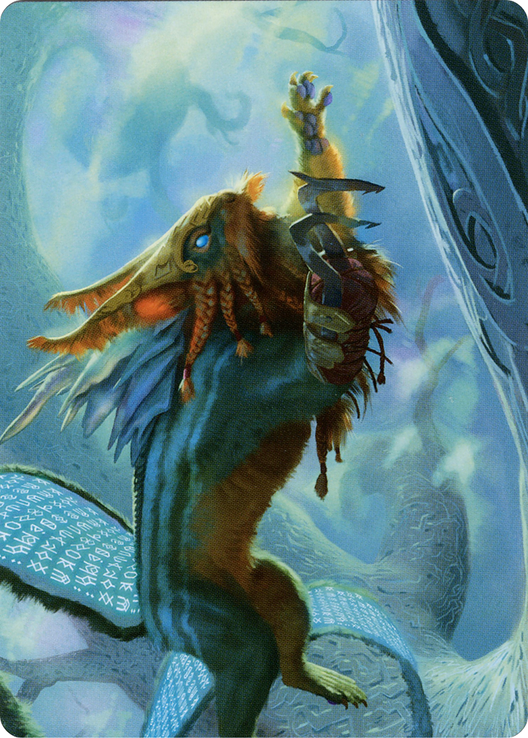 Toski, Bearer of Secrets // Toski, Bearer of Secrets (AKHM-052) - Kaldheim Art Series (Borderless) Foil