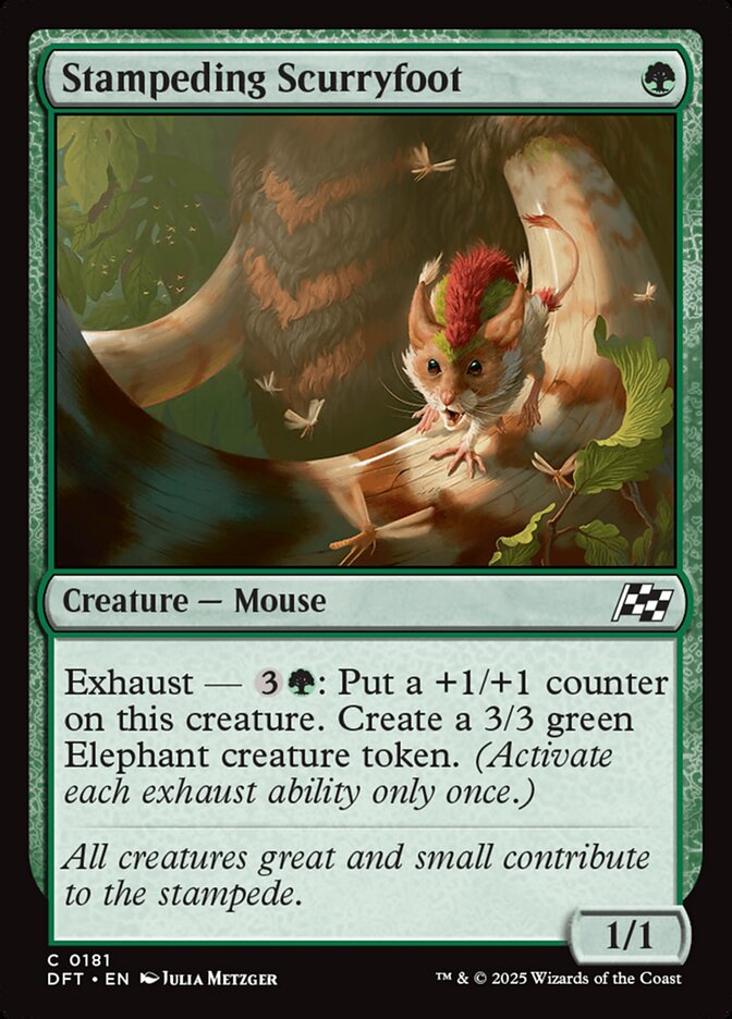 Stampeding Scurryfoot 181/291 (Aetherdrift)  - Foil