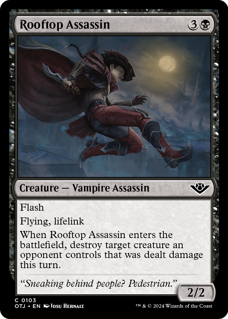 Rooftop Assassin [Outlaws of Thunder Junction] Foil