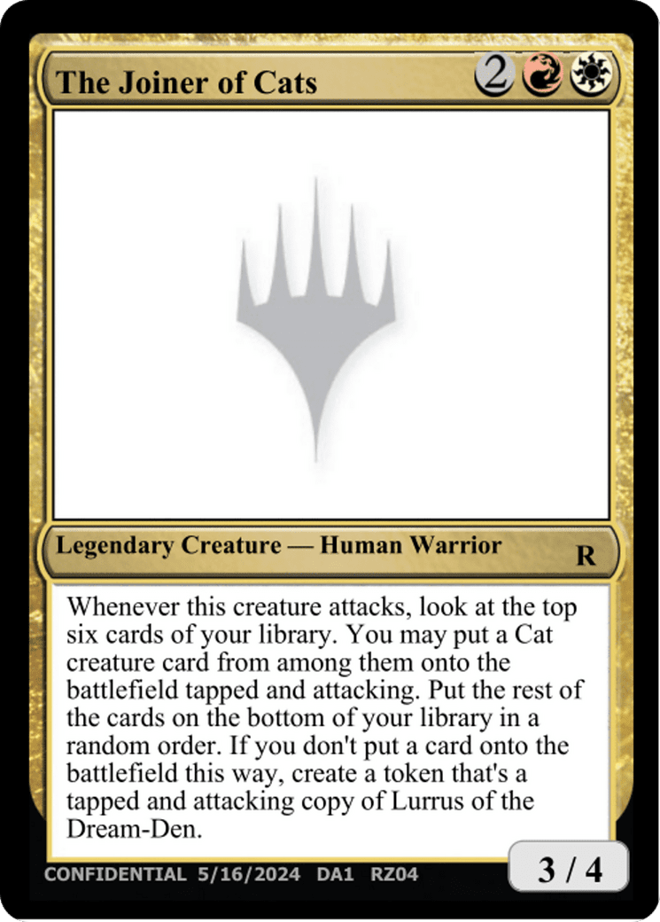 The Joiner of Cats (DA1-RZ04H) - Unknown Event