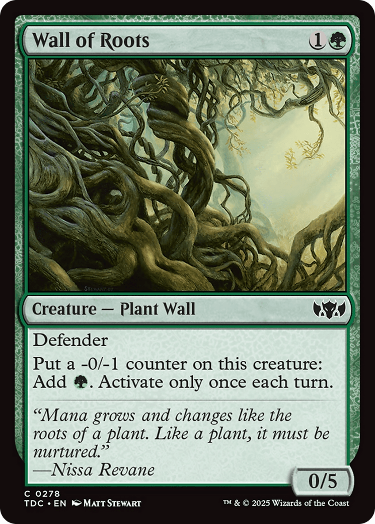 Wall of Roots (278) [Commander: Tarkir: Dragonstorm]