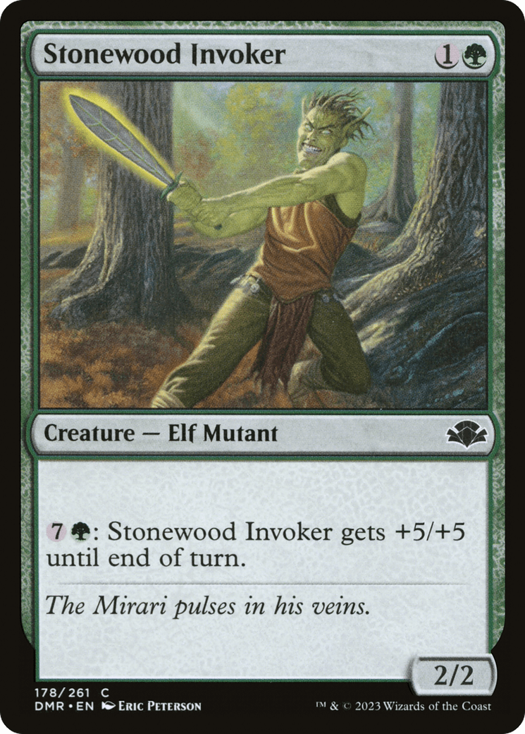 Stonewood Invoker [Dominaria Remastered] Foil