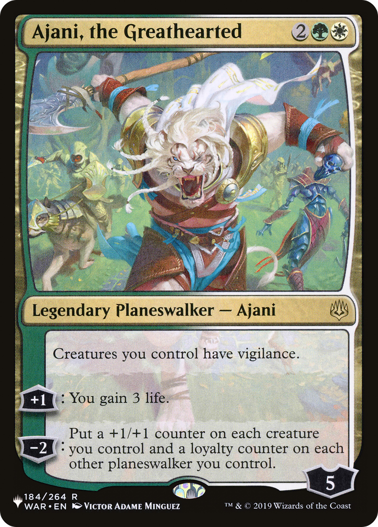 Ajani, the Greathearted |  (WAR-184) [The List]