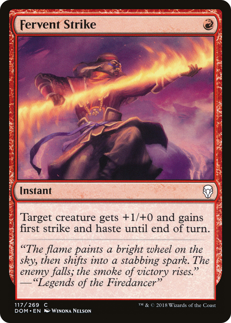 Fervent Strike [Dominaria] Foil