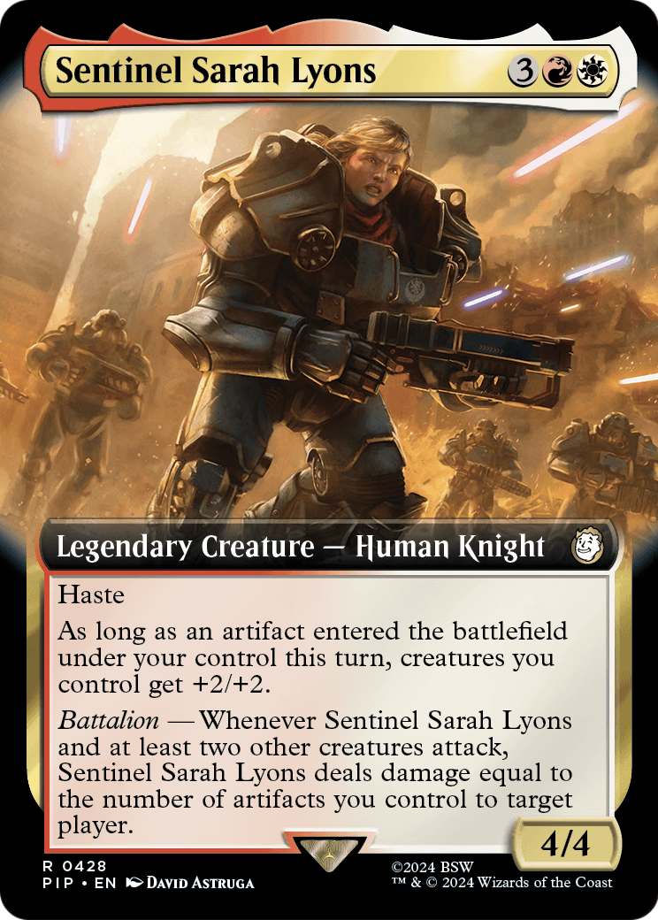 Sentinel Sarah Lyons (Extended Art) [Fallout] Foil