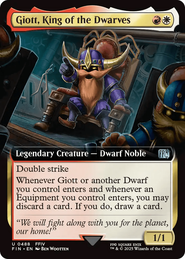 Giott, King of the Dwarves (Extended Art) (488) [FINAL FANTASY]  Foil