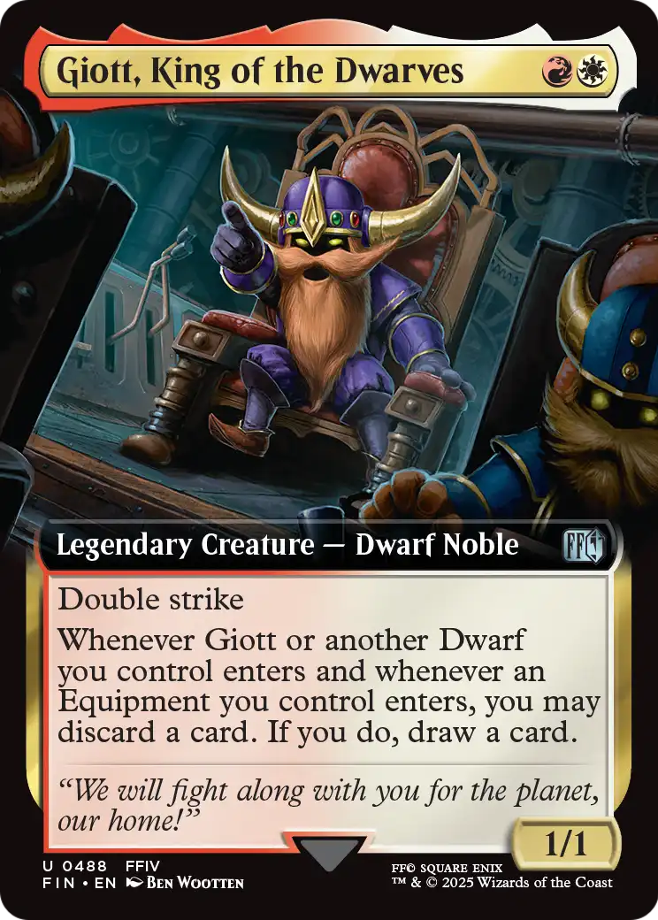 Giott, King of the Dwarves (Extended Art) (488) [FINAL FANTASY]  Foil