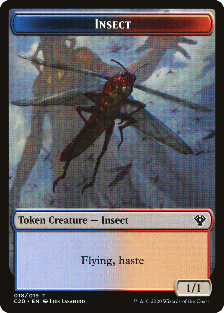 Treasure // Insect Double-Sided Token [Secret Lair: Heads I Win, Tails You Lose Tokens] Foil