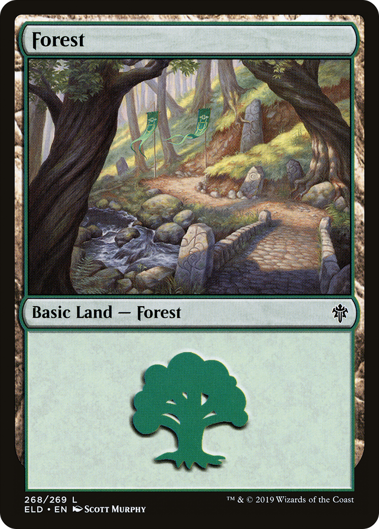 Forest (268) [Throne of Eldraine] Foil