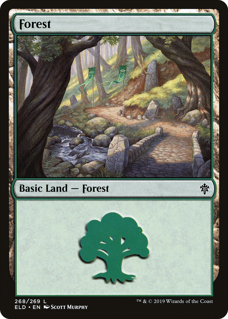 Forest (268) [Throne of Eldraine] Foil