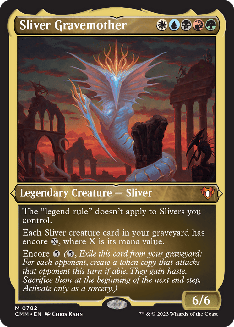 Sliver Gravemother (Display Commander) (Foil Etched) [Commander Masters]