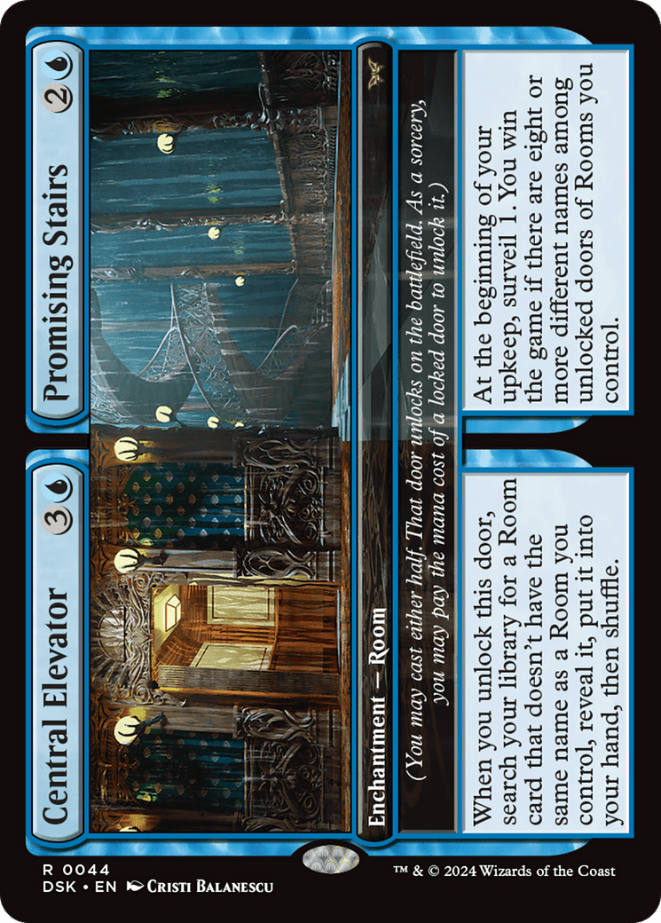Central Elevator // Promising Stairs [Duskmourn: House of Horror] Foil