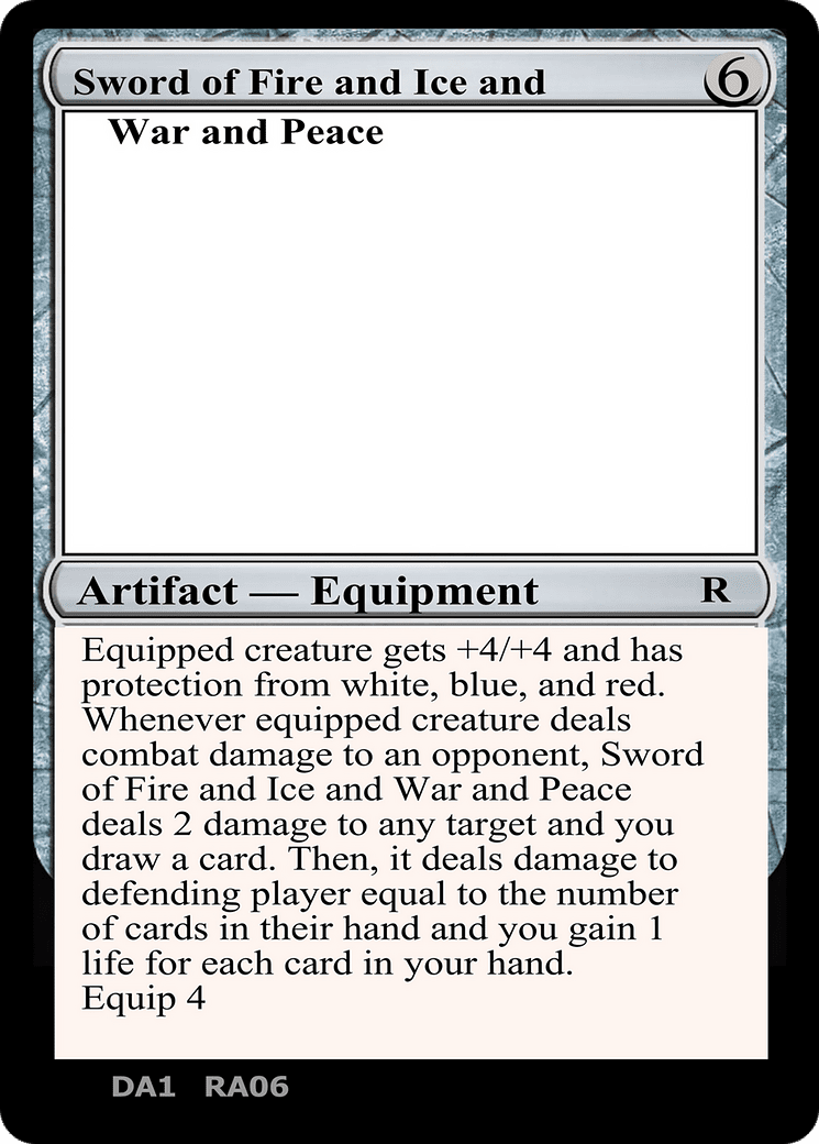 Sword of Fire and Ice and War and Peace (DA1-RA06C) - Unknown Event