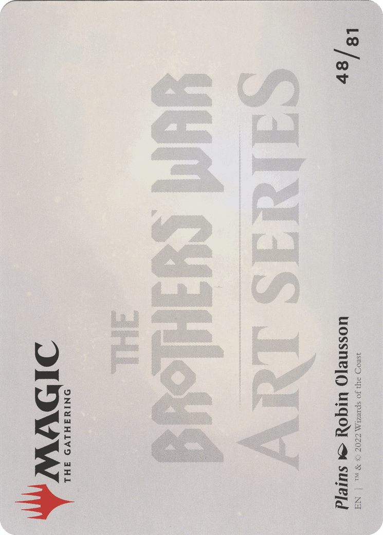 Plains // Plains (ABRO-048) - The Brothers' War Art Series (Borderless)