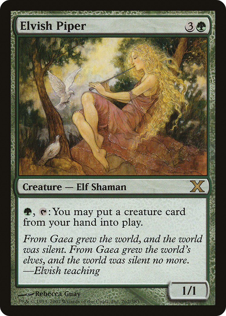 Elvish Piper [Tenth Edition] Foil
