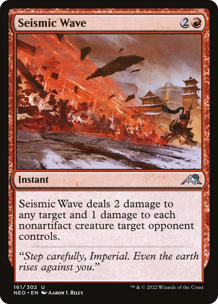 Seismic Wave [Kamigawa: Neon Dynasty] Foil