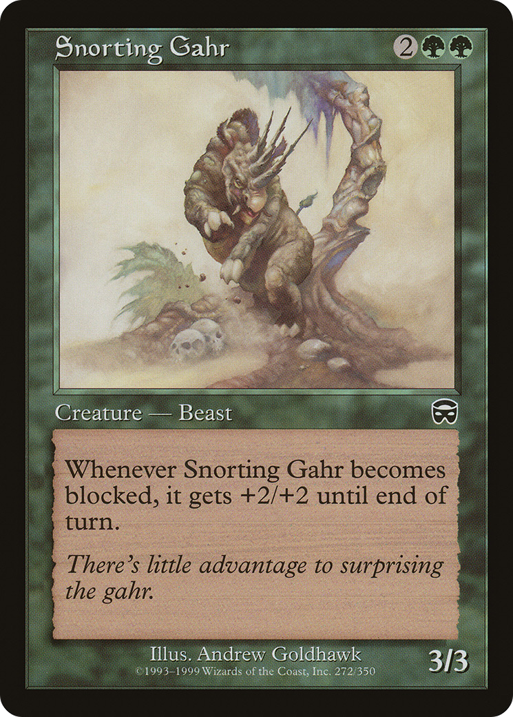 Snorting Gahr [Mercadian Masques] Foil