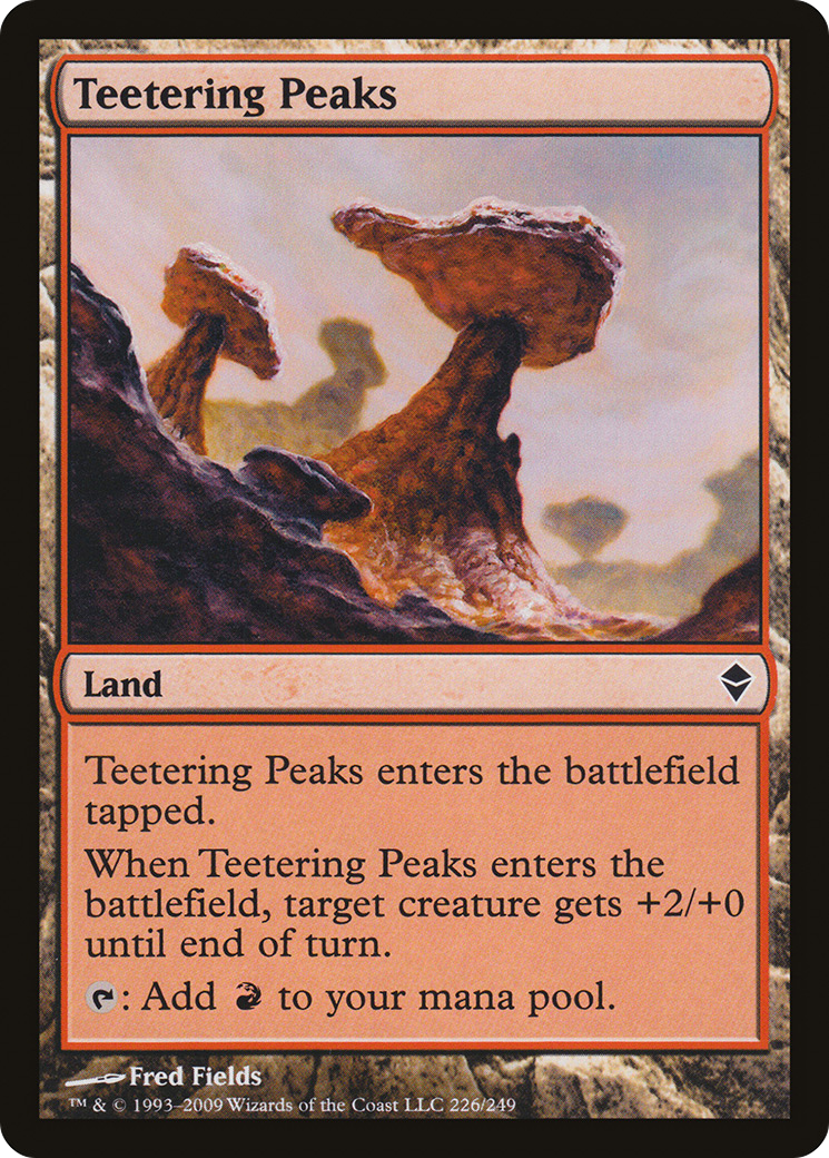Teetering Peaks [Zendikar] Foil