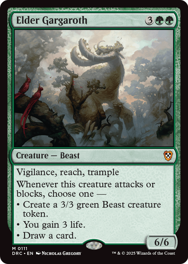 Elder Gargaroth (-111) [Commander: Aetherdrift]
