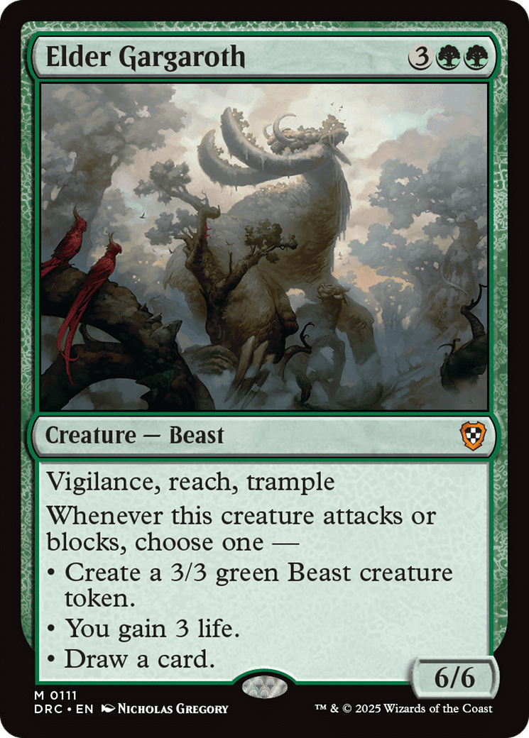 Elder Gargaroth (-111) [Commander: Aetherdrift]