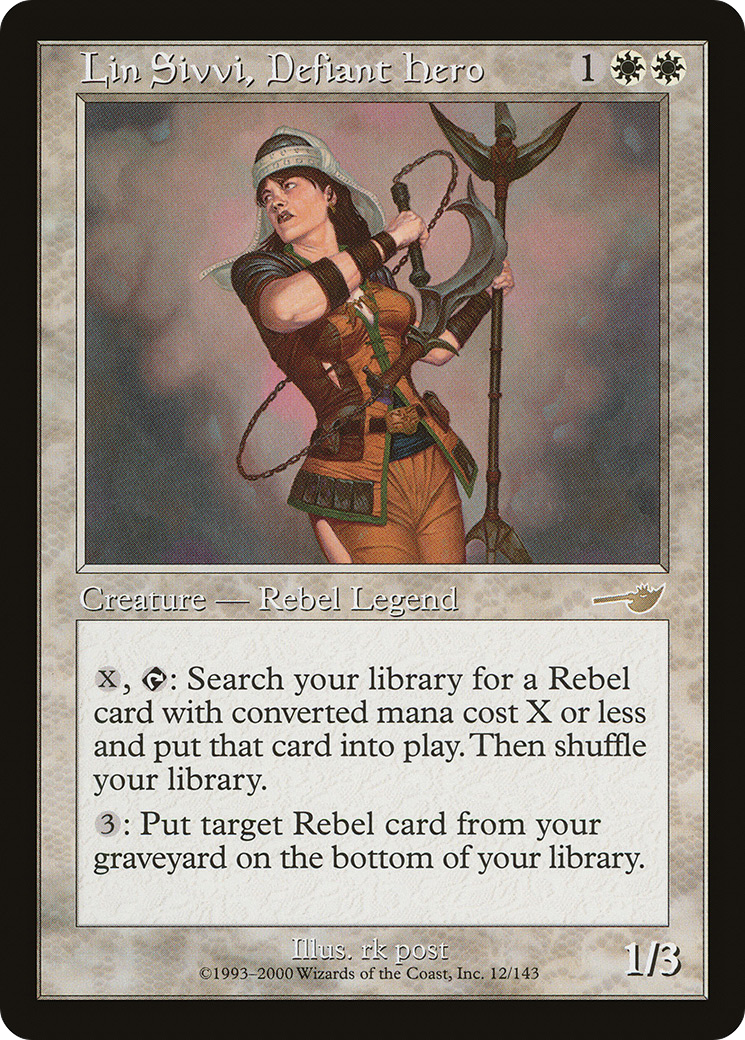 Lin Sivvi, Defiant Hero [Nemesis] Foil