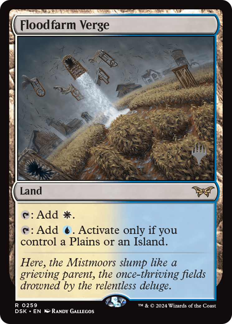 Floodfarm Verge [Duskmourn: House of Horror Promos] Foil