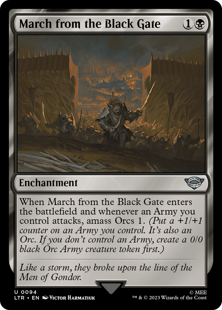March from the Black Gate [The Lord of the Rings: Tales of Middle-Earth] Foil