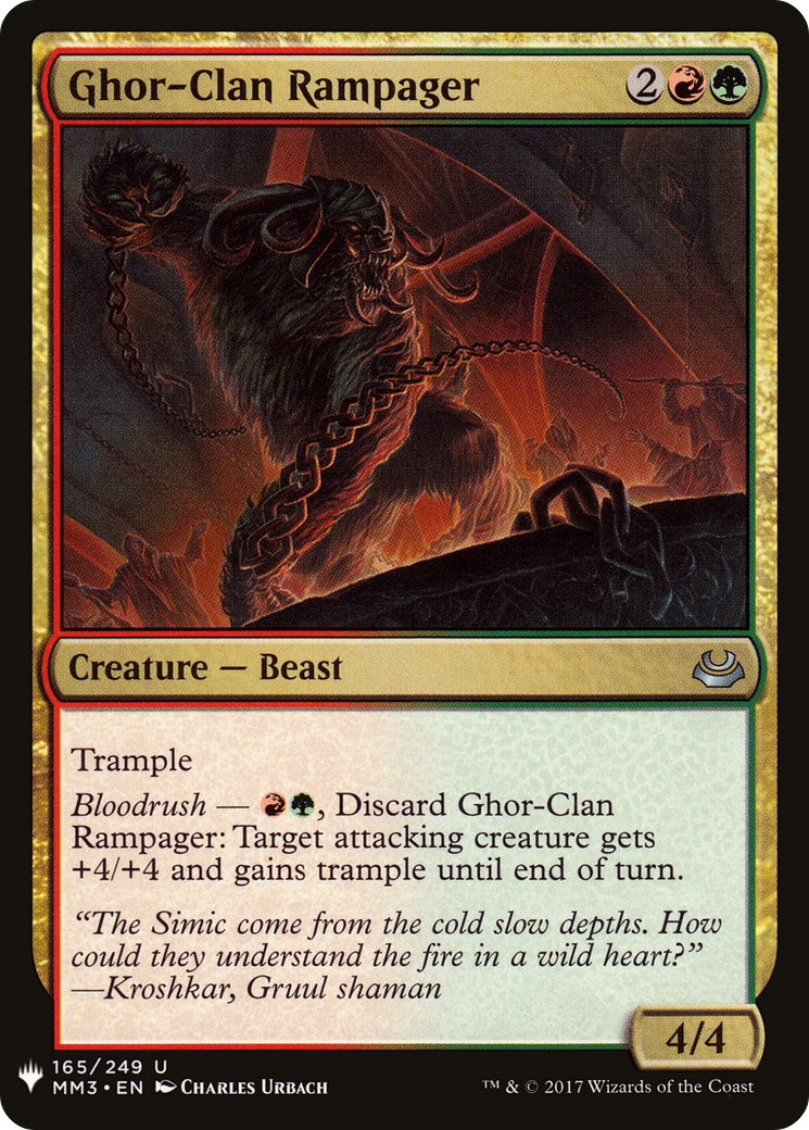 Ghor-Clan Rampager |  (MM3-165) [The List]