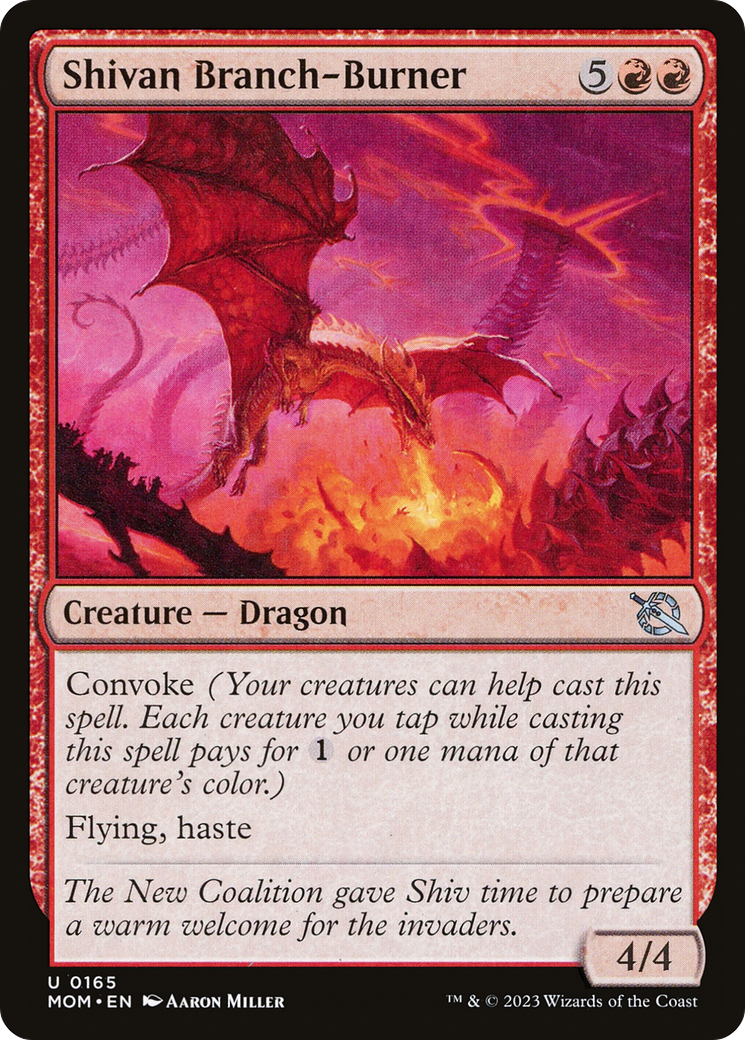 Shivan Branch-Burner [March of the Machine] Foil
