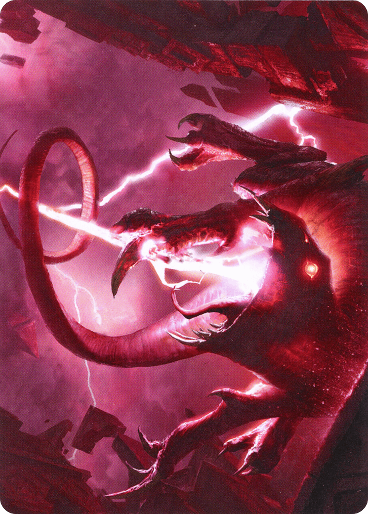 Thundering Rebuke // Thundering Rebuke (AZNR-068) - Zendikar Rising Art Series (Borderless)